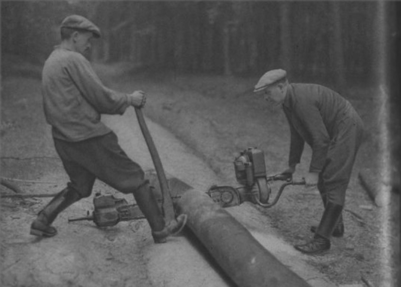 Tronçonneuses et travail au bois ....en photos d'époque 30110