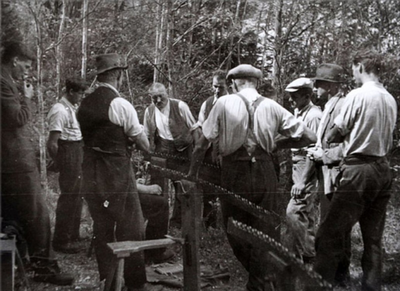 L'Affutage des lames de scies en photos d'époque 611