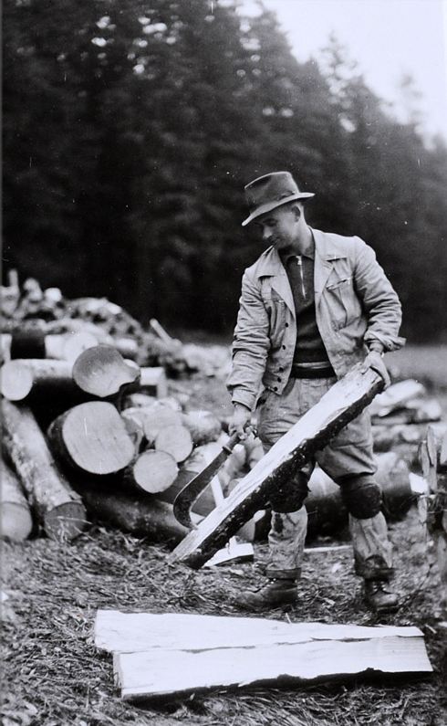 Tronçonneuses et travail au bois ....en photos d'époque 6710