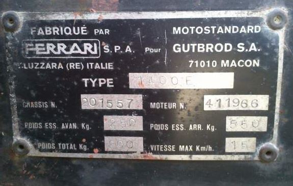 Micro-tracteur Motostandard 1400 sur le Bon Coin Capt1259