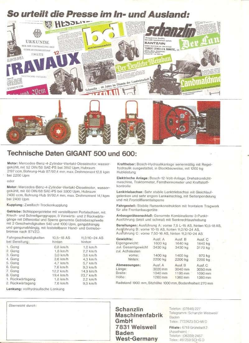 SCHANZLIN  (tracteurs allemands) vous aimez ? - Page 2 Schanz14