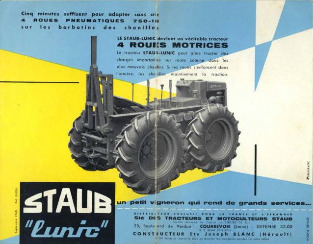 LUNIC - LUNIC petit tracteur à chenilles du 34  Staub_11