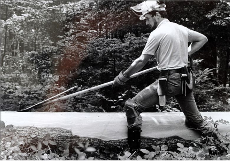Tronçonneuses et travail au bois ....en photos d'époque Tronco17