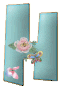 alphabet complet avec des fleurs H260