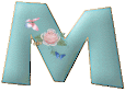 alphabet complet avec des fleurs M299