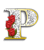 alphabet complet avec des fleurs P167