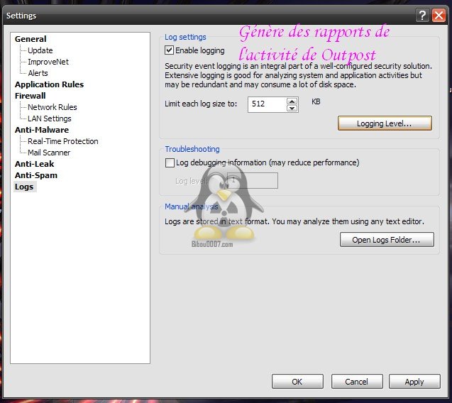 Tutoriel Outpost Security Suite FREE Sans_t96