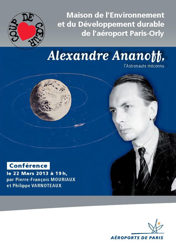 Conférence sur Alexandre Ananoff vendredi 22 mars à Orly Adp-2210