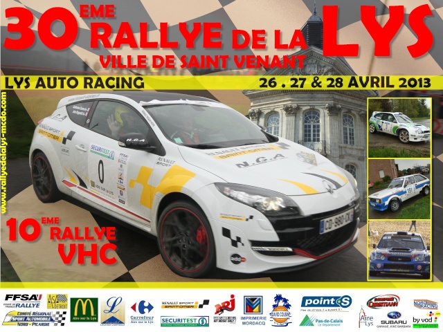 RALLYE DE LA LYS 2013 Affich10