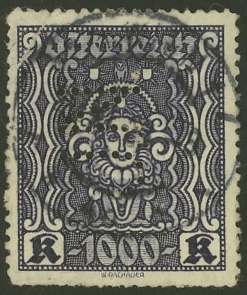 Lochung auf Briefmarken - Perfin - Österreich 02_112