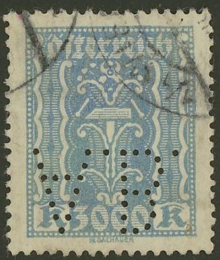 Briefmarken - Lochung auf Briefmarken - Perfin - Österreich 05_111