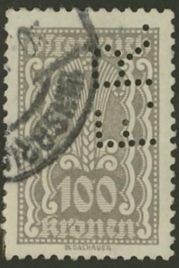 Briefmarken - Lochung auf Briefmarken - Perfin - Österreich 06_111