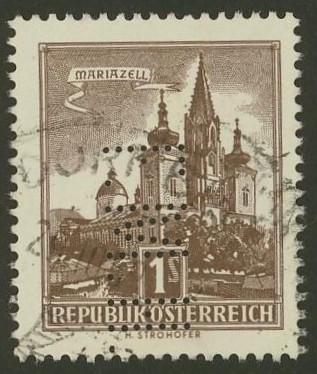 Osterreich - Lochung auf Briefmarken - Perfin - Österreich 11_111