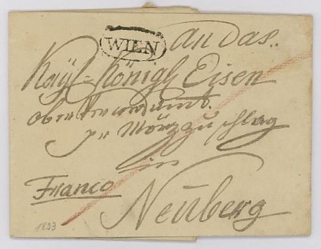 Vorphilatelie Österreich - Briefe aus der Vormarkenzeit Wien_n10