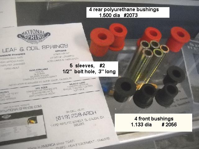 Please help....what bushings or part # for 68 G handi van leaf springs North_10