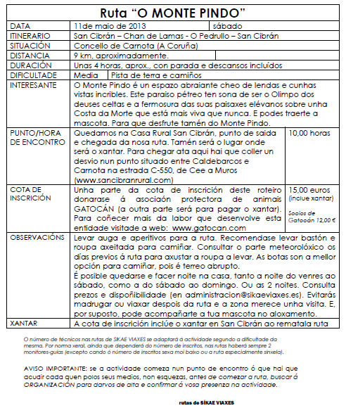 Ruta de senderismo por O Pindo el 11 de mayo Imagen78
