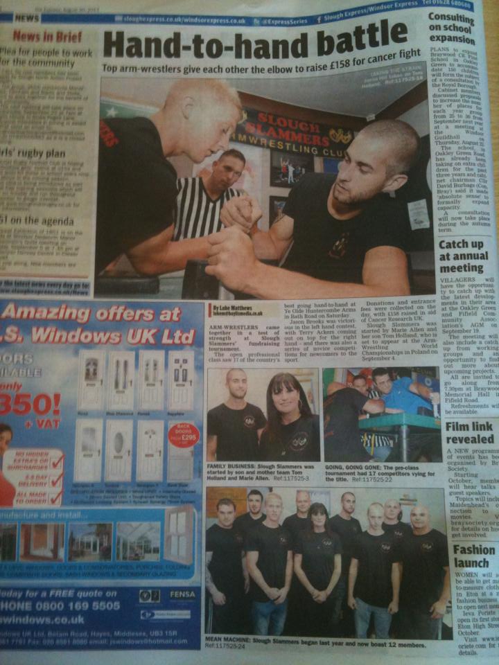 SLOUGH SLAMMERS - IN THE PAPER 12310