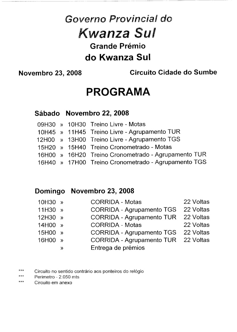 Grande Prémio Kwanza Sul - 22 e 23 Novembro 2008 Gpks_p10