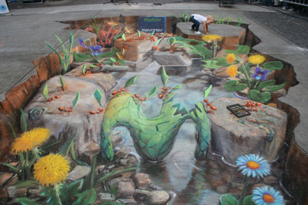 Kenalan Dengan Julian Beever Yuk...Karyanya Keren Ants10