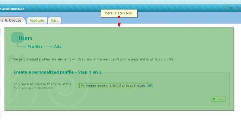 How to add special feature to personal profile Firesh11