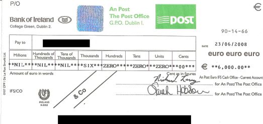 BUYER - cheating with cheques Check10