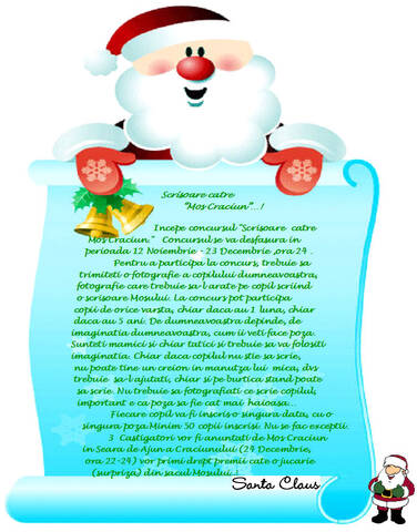 Concurs Nou Scrisoare Catre Mos Craciun
