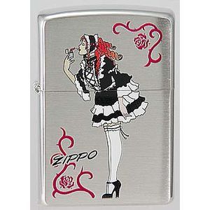 WINDY GIRL l\'emblème du Zippo Gothik11