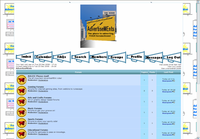 AdvertiseMEnts Forum: Advertise Your Forum! Adsite10