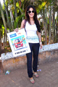 Tulip Joshi at 'Don't Drink & Drive' campaign by Tab Cab 63870513