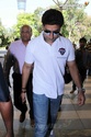 Abhishek Leaves For Football Match Foot0121