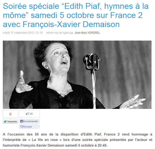 "Piaf, hymnes à la Môme" sur France 2 (05 octobre 2013 à 20h45) 115