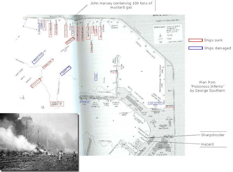 L’attaque du port de Bari par la Lufwaffe 1943  Bari210