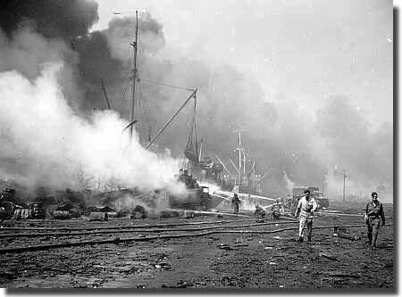 L’attaque du port de Bari par la Lufwaffe 1943  Barish10
