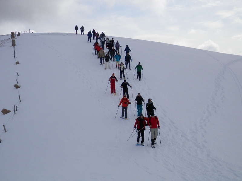 ESCURSIONE CON LE CIASPOLE DEL 17/02/2013 in Lessinia dai Parpari al rifugio malga Malera di Sotto lungo le creste del M.Grolla P2170016