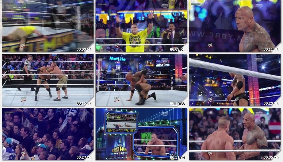 حصريا تحميل مباراة John Cena Cena Vs The Rock Wrestlemania 29 جودة HDTV على اكثر من سيرفر 110