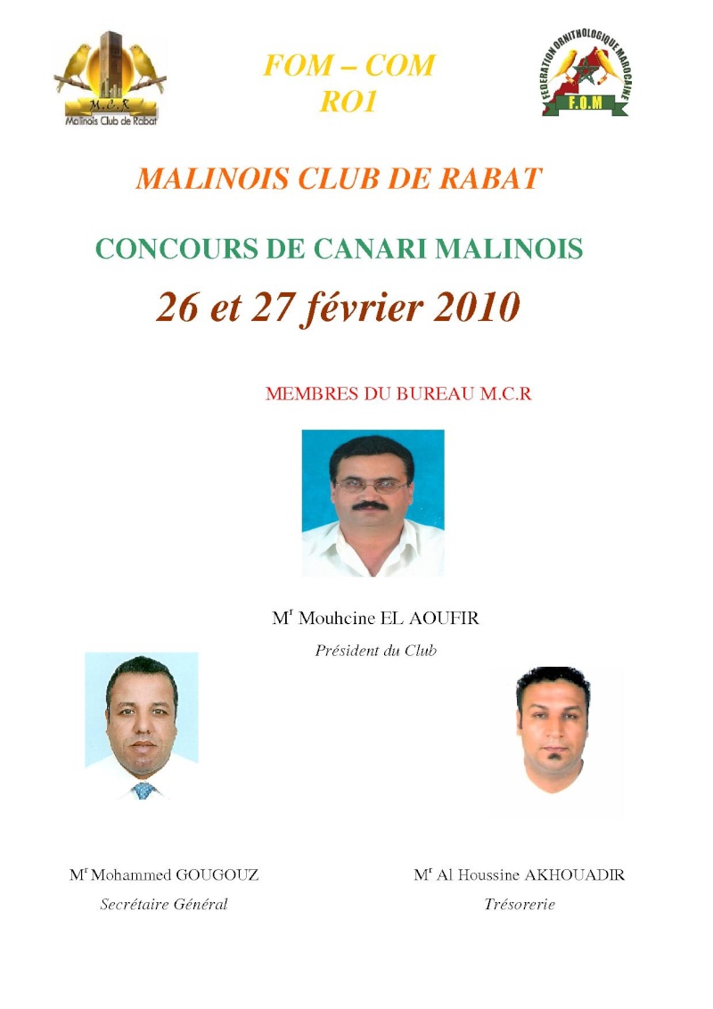 4° Concours du Malinois Club de Rabat Cahier29