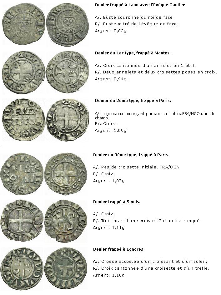 Dossier les monnaies des rois capetiens 987 - 1328 L710
