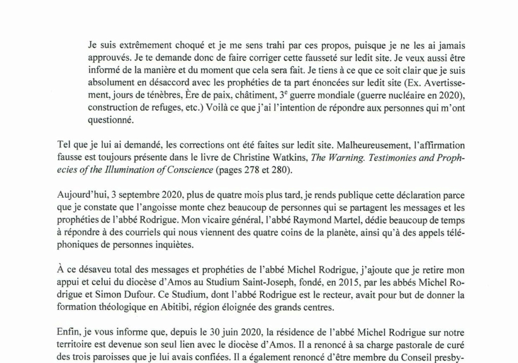 L'Avertissement-L'Illumination est si proche, juste à la porte Lettre16