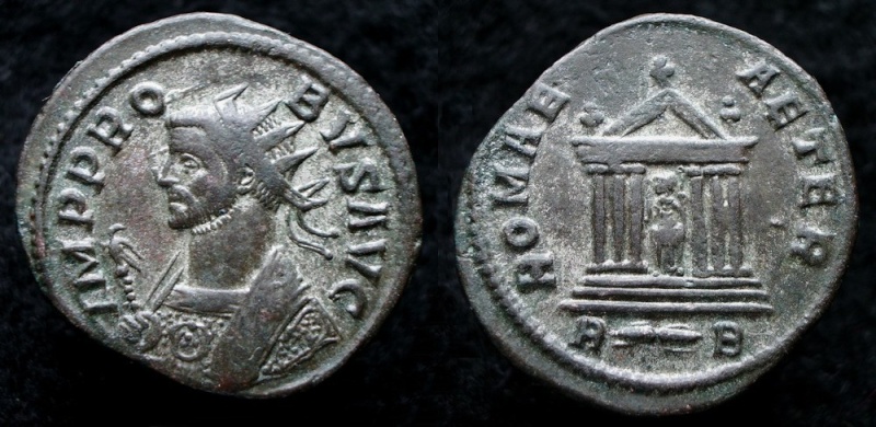 Restauration d'une monnaie de PROBUS Probus12