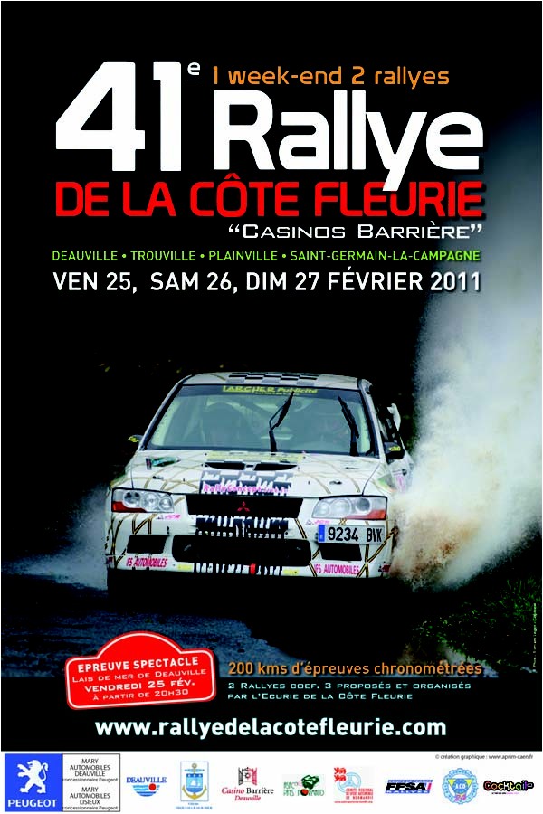 Rallye de la Cote Fleurie (Com. Normandie)[ 26&27 fév. 2011] Affich10