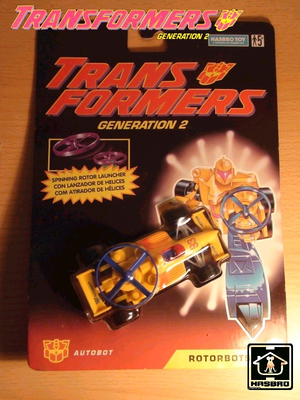Transformers g2 illuminators & rotorbots Rotor310