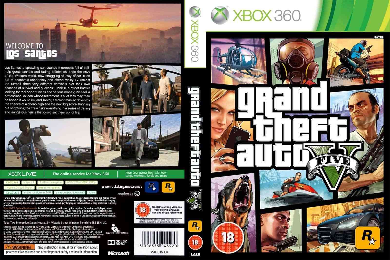 gta 5,  de capas para filmes e jogos: Capa Grand Theft Auto V (GTA 5)  Xbox 360