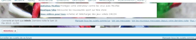 comment changer "nouveau" Ecran311