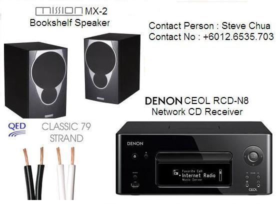 Denon RCD-N8 With Mission MX-2 Mirco Hi-Fi System (New) Denon_11