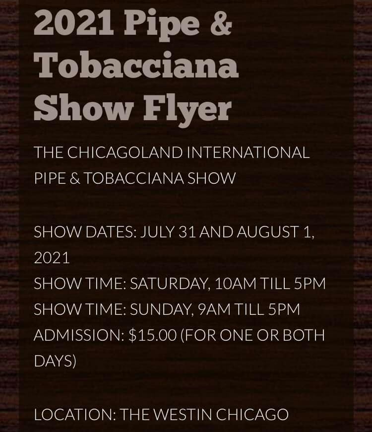 Chicago Pipe Show 2021...  "CANCELADO" 15643610