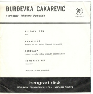 Djurdjevka Cakarevic - Beograd disk KEK 8002 0277