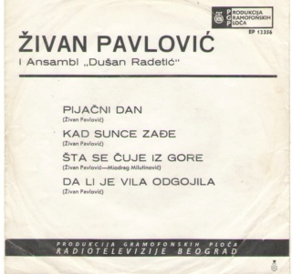 Zivan Pavlovic - RTB EP 12356 - 07,08,1968 5_00115