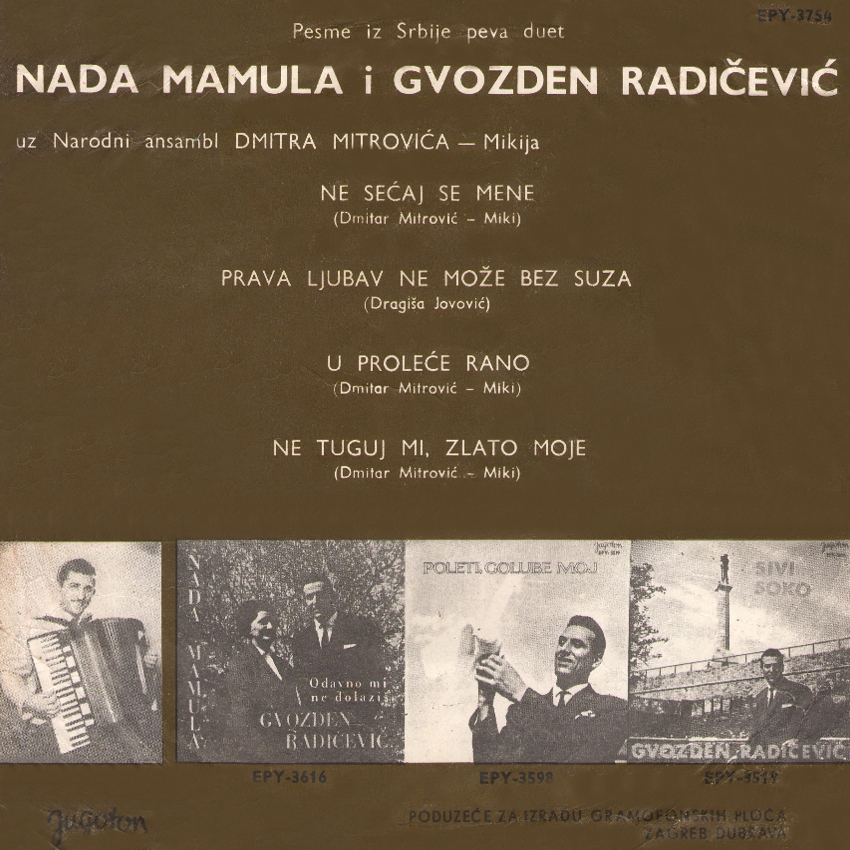 Nada Mamula i Gvozden Radicevic - Jugoton EPY 3754 - 2.3.67 Duet_n12