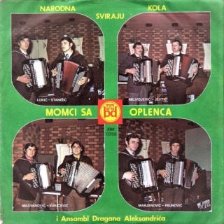 Momci sa Oplenca i Ansambl Dragana Aleksandrica – Beograd Disk – EBK 0256 - 1974 Predn363