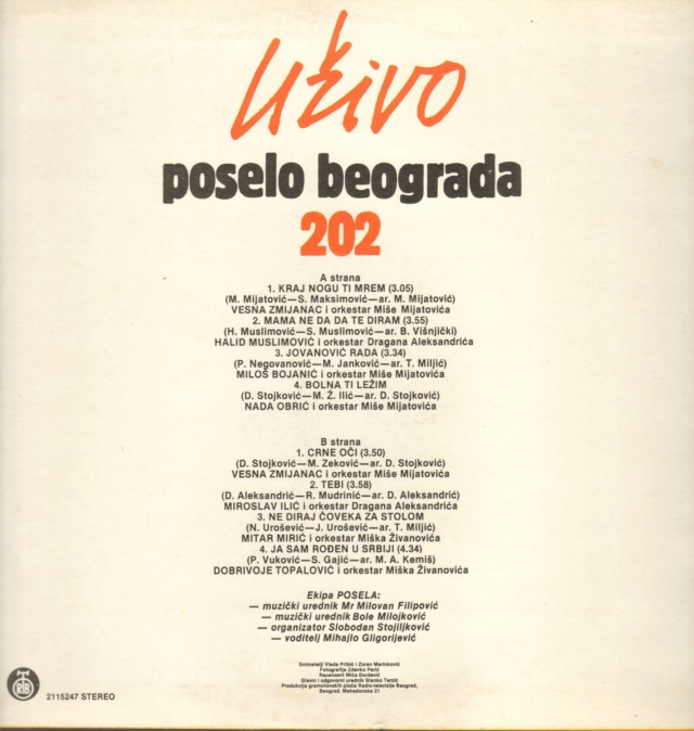 Poselo Beograda 202 Uzivo - PGP RTB 2115247 - 27.02.1987 Zadnji31